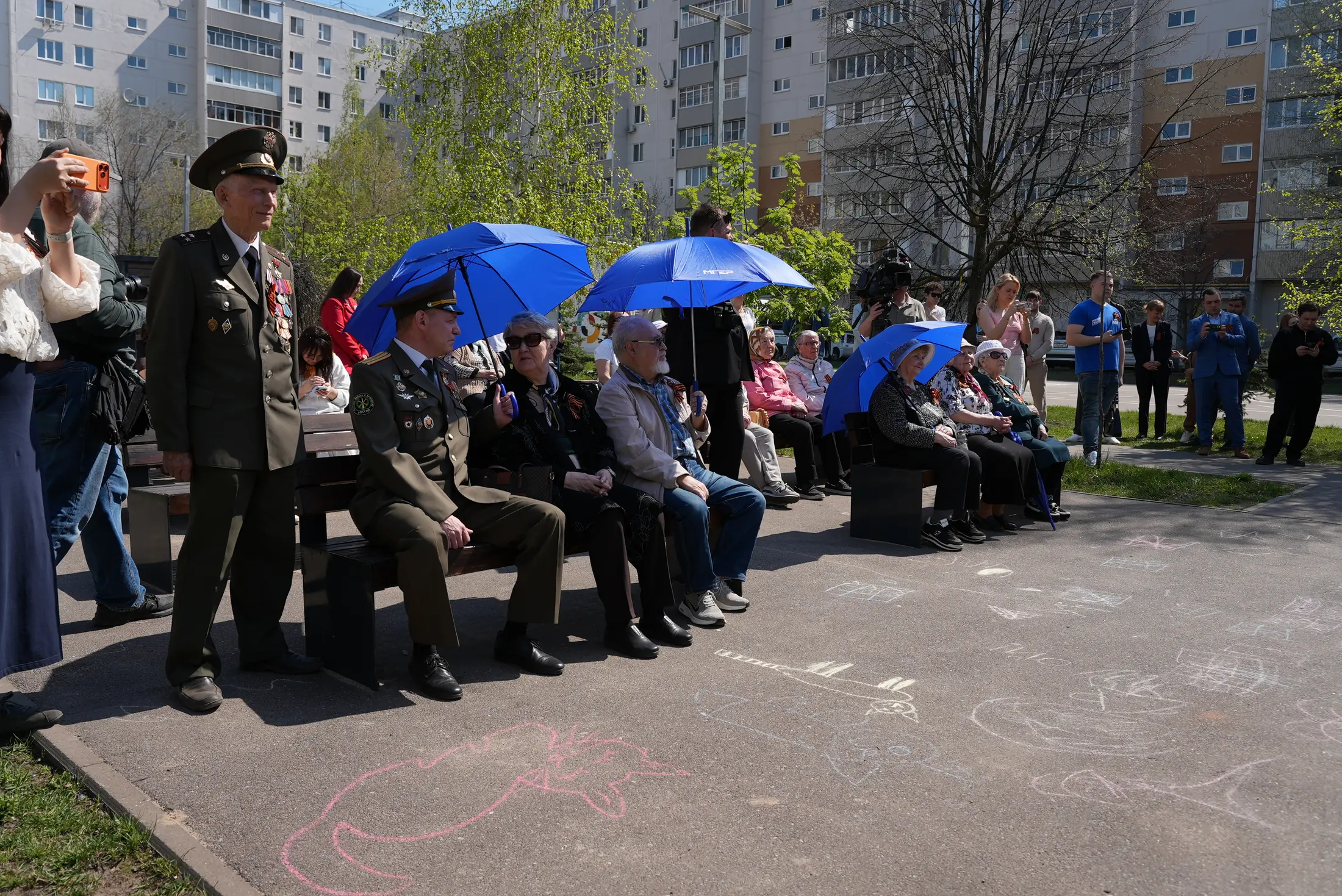 Ветераны на площадке городского праздника